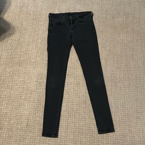 Black Skinny Kancan jeans. Has a bit of stretch to them.